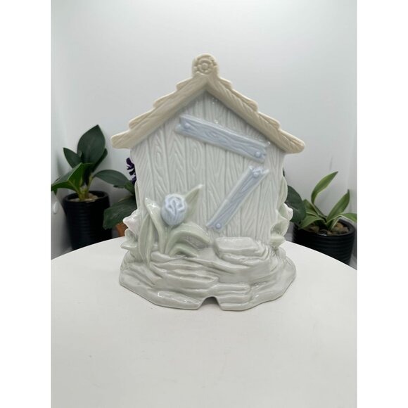 Porcelain Birdhouse Night Light Lamp With Cord & Switch - Picture 6 of 12